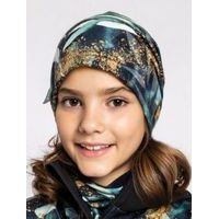 Unuo, Dětská merino čepice, Hořčicová, Lesní stopy