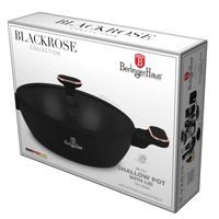 BERLINGERHAUS Pánev hluboká s titanovým povrchem a poklicí 28 cm Black Rose Collection BH-8356