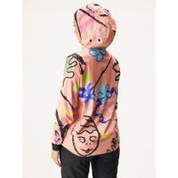 Unuo, Dětská softshellová bunda s fleecem Basic, Khaki, Lesní zvířata