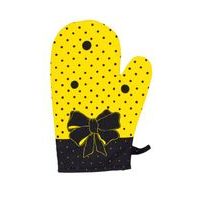 chňapka 28x18cm, MADAM žlutá, BA, magnet, poutko, podšívka