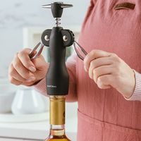 vývrtka 18,5cm MISTY, černá, páková, kov