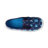 Dětská domácí obuv Befado 975Y176, DANNY modrozelená