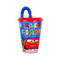 Disney KELÍMEK S BRČKEM PLASTOVÝ AUTA DISNEY, 430 ML_hamashop