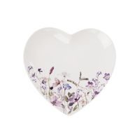 Dezertní talíř LOUKA srdce 17,5x17 cm