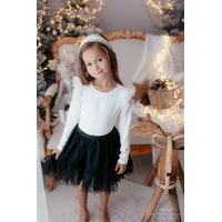 Dívčí blůzka Lily Grey krémová tyl