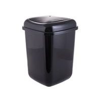 koš odp.28l QUATRO černý,rovný výklop