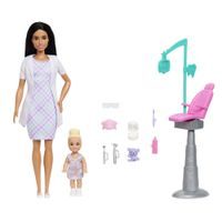 Barbie herní set povolání - zubařka černovláska