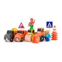 WOODY Sada aut - Stavební stroje, 12ks