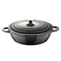 BERGNER Pánev s mramorovým povrchem a poklicí GOURMET 24 cm nerez BG-9846-MM
