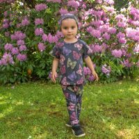 ESITO Dětské legíny Butterfly - šedá