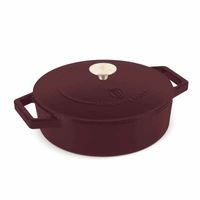 BERLINGERHAUS Pánev hluboká se smaltovaným povrchem a poklicí 26 cm litinová Leonardo Collection BH-6263