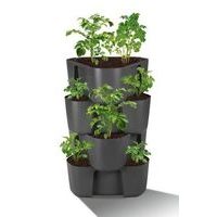 nádoba 4patra po 17cm, š36,8xd39,1cm, byliny, jahody, rajčata..plast