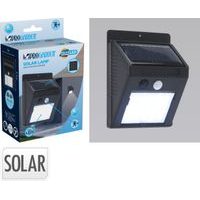 svítilna solární NA ZEĎ, pohyb.senzor, plast/kov