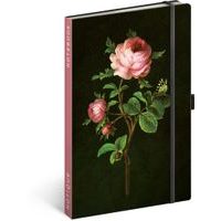 NOTIQUE Notes Růže Kateřiny Winterové, tečkovaný, 13 x 21 cm