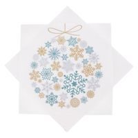 O Ubrousek papír baňka 20 ks 33x33 cm zelená