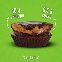 TOPNATUR Protein. košíčky hořká čokoláda s arašídovým máslem