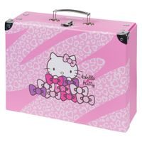 BAAGL Skládací školní kufřík Hello Kitty Sweet Leopard s kováním