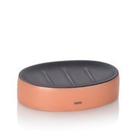 KELA Miska na mýdlo Matsi keramika broskvově růžová 12,5x8,5x3,0cm KL-24085