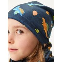 Unuo Dětská čepice z teplákoviny Basic, Lila