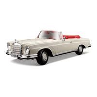 Maisto Maisto - 1967 Mercedes-Benz 280SE, Cabrio, krémová, 1:18