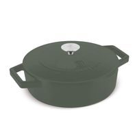 BERLINGERHAUS Pánev hluboká se smaltovaným povrchem a poklicí 26 cm litinová Matte Green Collection BH-6262