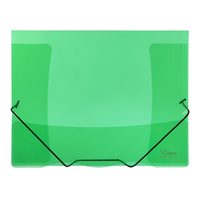 Sloha s gumou průhledná Lines zelená