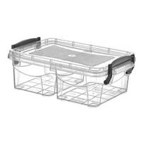 box 1,16l, dělený 2x0,58l, drž.uzavěr, transp.plast