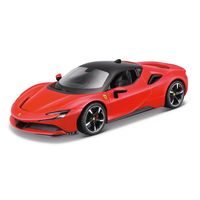 Maisto M. Ferrari Assembly line, SF90 Stradale, RED, window box, 1:24