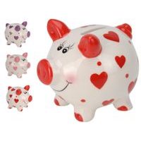pokladnička PRASÁTKO SRDCE, 3 druhy