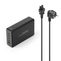 Hama USB nabíjecí stanice GaN, 4x USB-C PD, 1x USB-A QC, 240 W