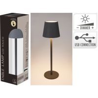 H & S COLLECTION Stolní lampa 10 x 36 cm šedá KO-ANC000720