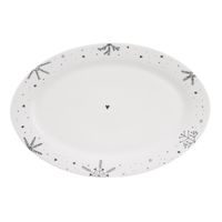 Talíř porc. serv. VLOČKA oválný 35x23,7 cm