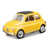 Bburago Bburago - Auta HOBBY, Fiat 500F (1965), žlutá, 1:24