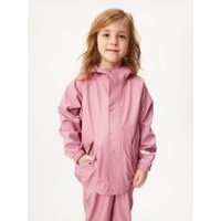 Unuo Dětská nepromokavá bunda, Starorůžová
