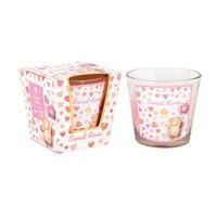 svíčka vonná 120g, sladká RŮŽE, parafín, DB, sklo