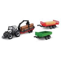 Bburago Bburago - FARMLAND, Set Valtra N174 a příslušenství, 10 cm
