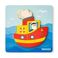 WOODY Puzzle Baby - lodička