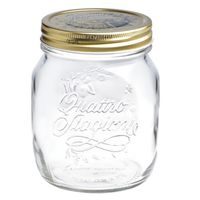 sklen.zavař. 700ml QUATTRO ST. d11,1x12,8cm, víčko d86mm