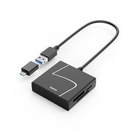 Hama čtečka karet USB 3.2 Gen1, USB-A, USB-C adaptér, SD/CF/MS