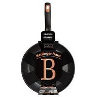 BERLINGERHAUS Pánev hluboká s titanovým povrchem a poklicí 28 cm Antracit Collection BH-8128