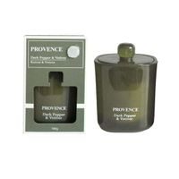 Provence SVÍČKA VE SKLE TMAVÝ PEPŘ VETIVER 9X9,2CM 180G 25H
