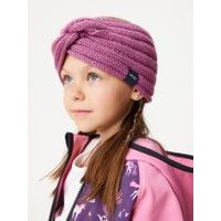 Unuo Čelenka pletená Twist, Růžová