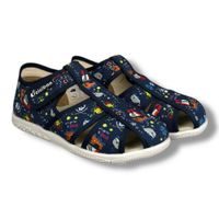 Chlapecká BAREFOOT domácí obuv Befado Softer - Oči