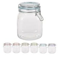 dóza 1,00l, d9x14cm, patentní, sklo