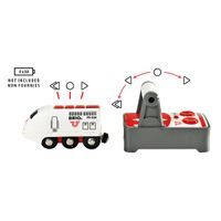 Mohutná zlatá akční lokomotiva na baterie