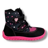 FARE BARE dětské zimní nepromokavé boty - Srdíčka