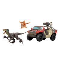 JW SUPER AUTO S ŘIDIČEM A DINOSAUREM