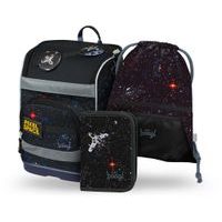 BAAGL SET 3 Zippy plus Pixel Space: aktovka, penál, sáček