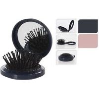 zrcátko kabelkové, vč.kartáče na vlasy