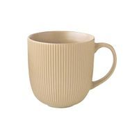 KITCHISIMO HRNEK 500ML ŽEBROVANÝ KERAMIKA BÉŽOVÁ